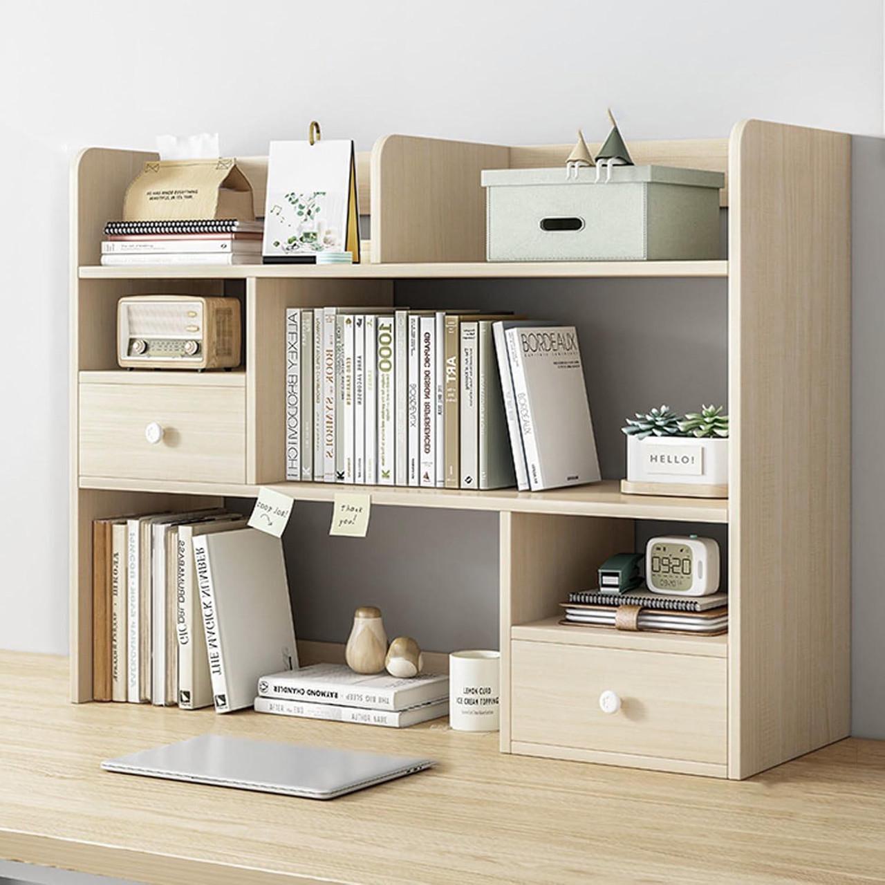 Полка-надстройка настольная из дерева Санеми бланже (АКД-023601)