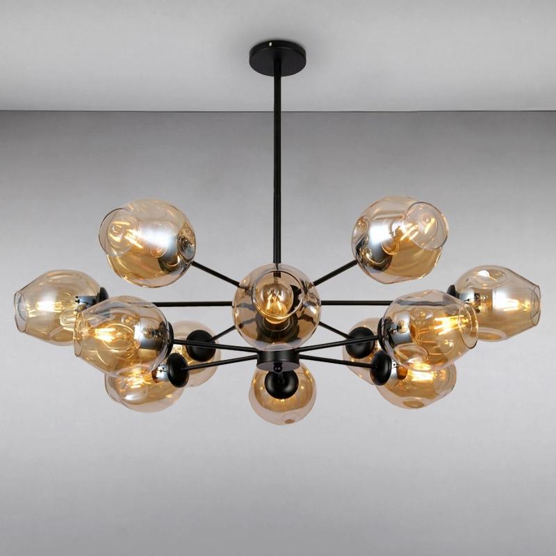 Люстра молекула Light House LS-15178-12 Черный