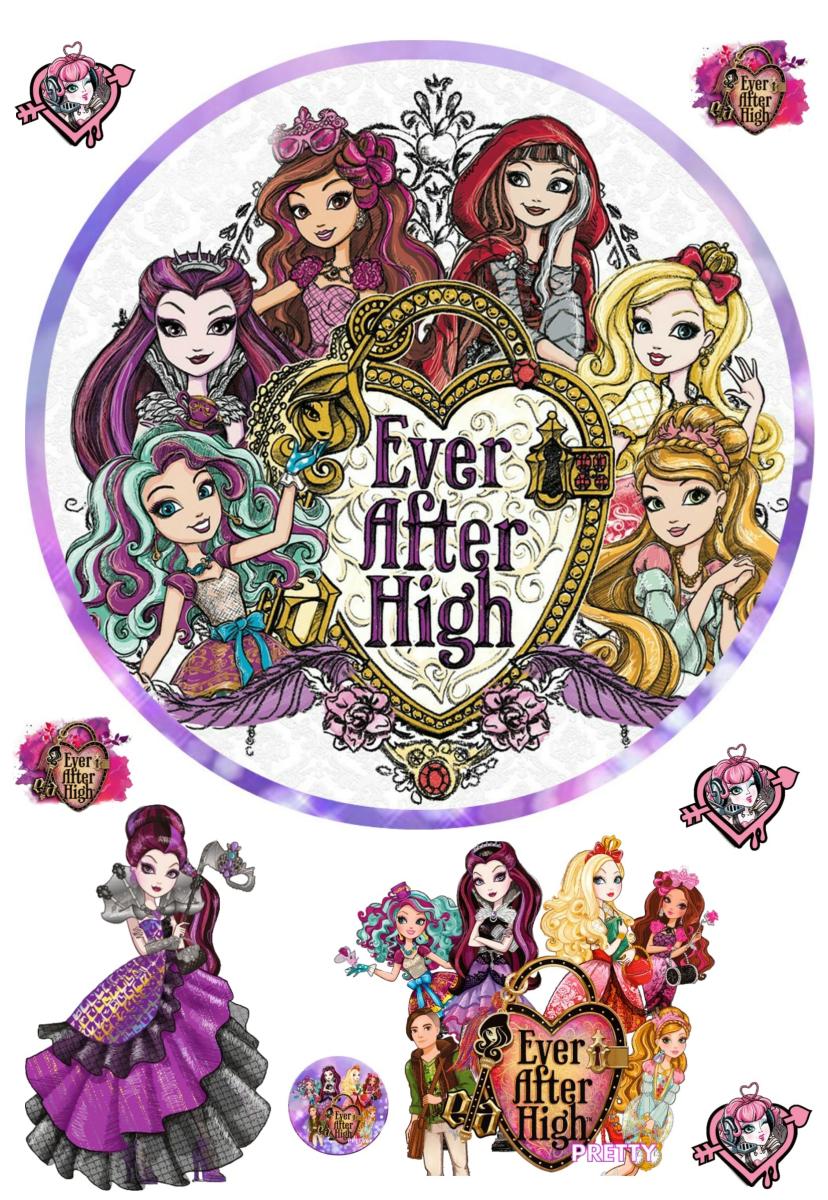 Картинка на торт вафельна Ever After High 7 (14705)