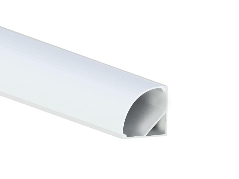 Профиль алюминиевый LEDUA АЛ-06 + рассеиватель для LED ленты угловой 1 м Белый (4352)