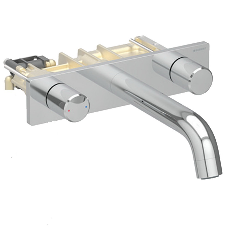 Смеситель для умывальника Geberit ONE 116.460.21.1 настенный двухвентильный Хром (156729) Смеситель для умывальника Geberit ONE 116.460.21.1 настенный двухвентильный Хром (156729)