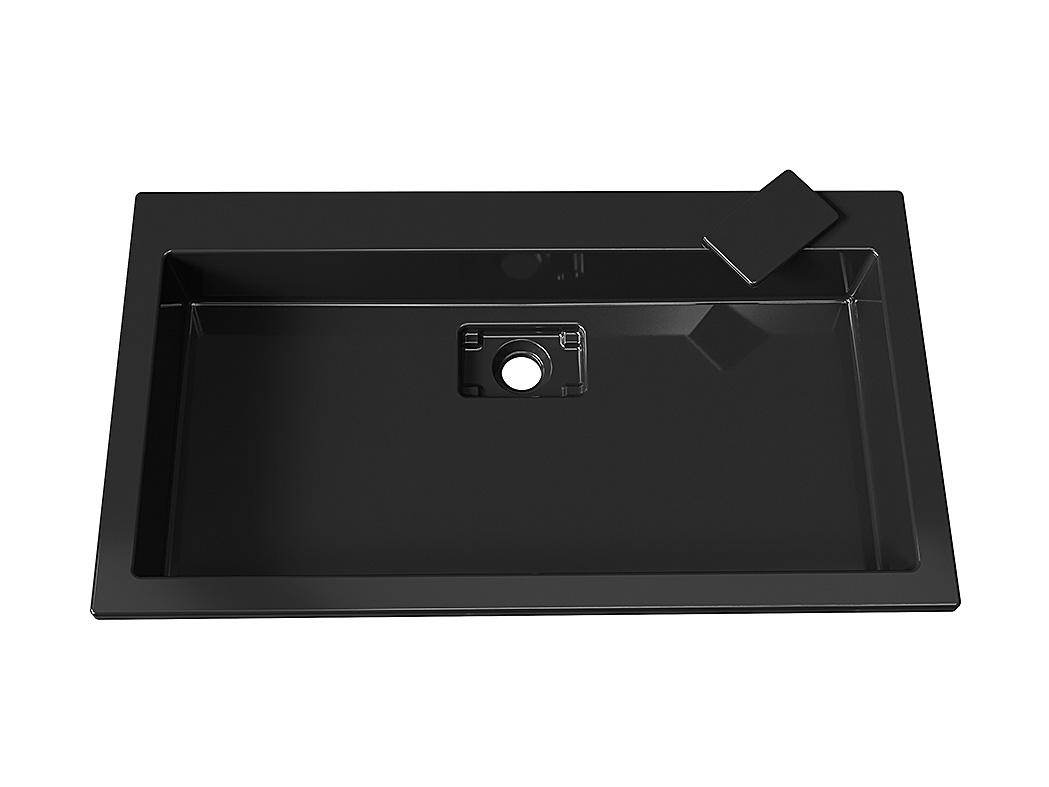 Умивальник накладний Status Aria Low 80 Black (726) - фото 11