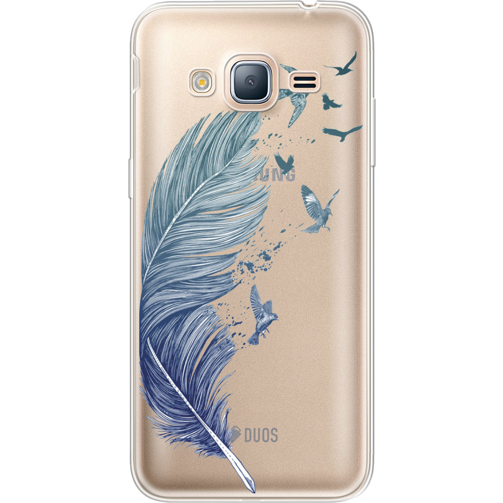 Чехол BoxFace Samsung J320 Galaxy J3 Feather Прозрачный силикон (24962-cc38-24962)