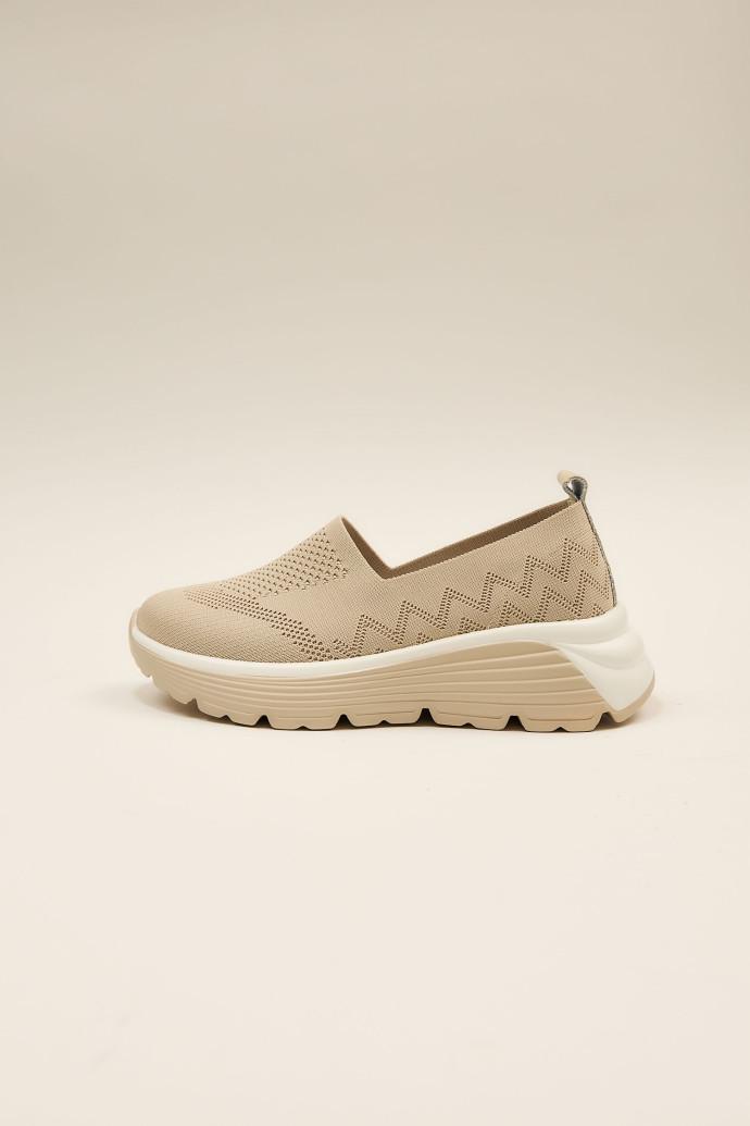 Слипоны женские ALLSY р. 38 Бежевый (195645) - фото 3