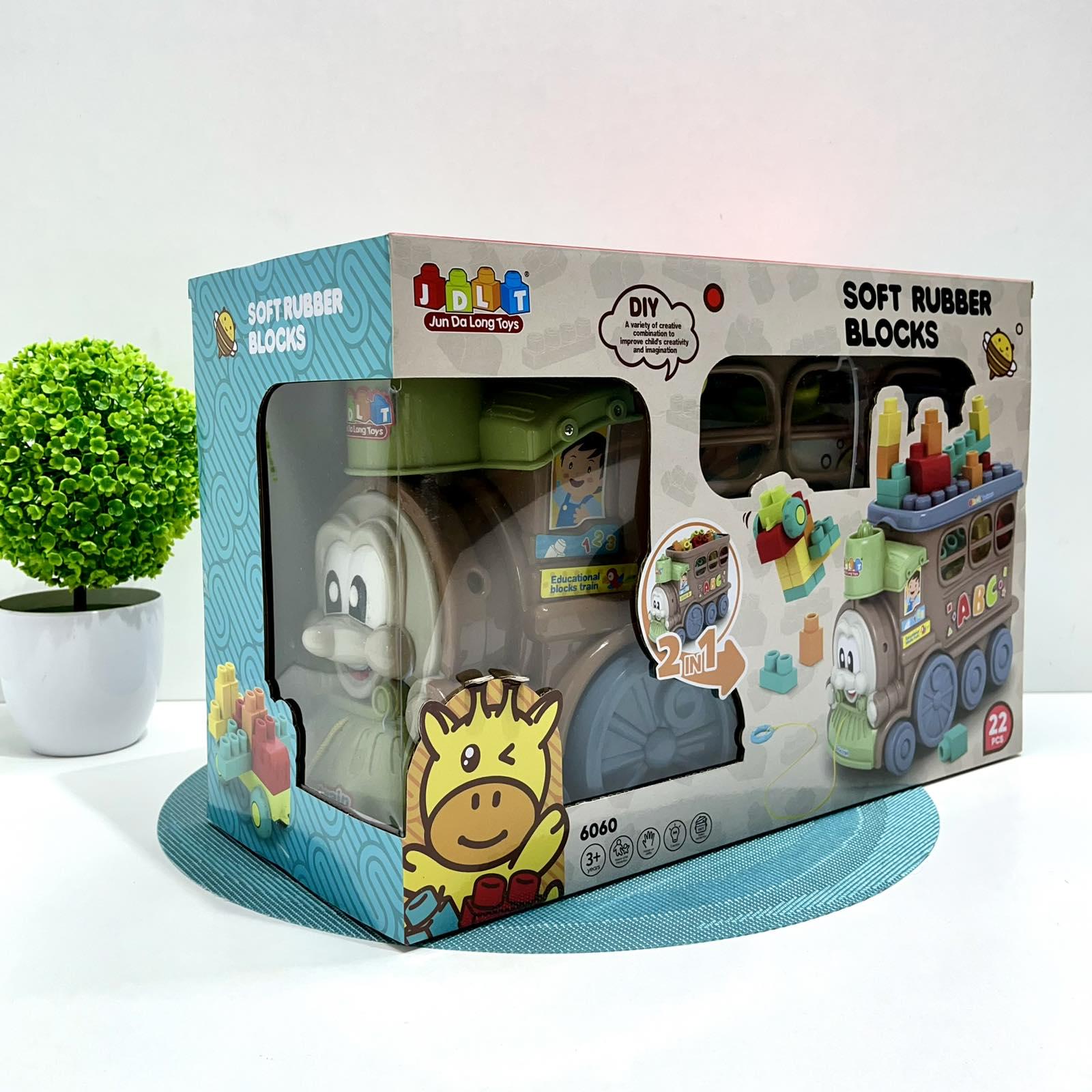 Конструктор JDLT Поезд-каталка 22 дет. (6060) - фото 3 Конструктор JDLT Поезд-каталка 22 дет. (6060) - фото 3