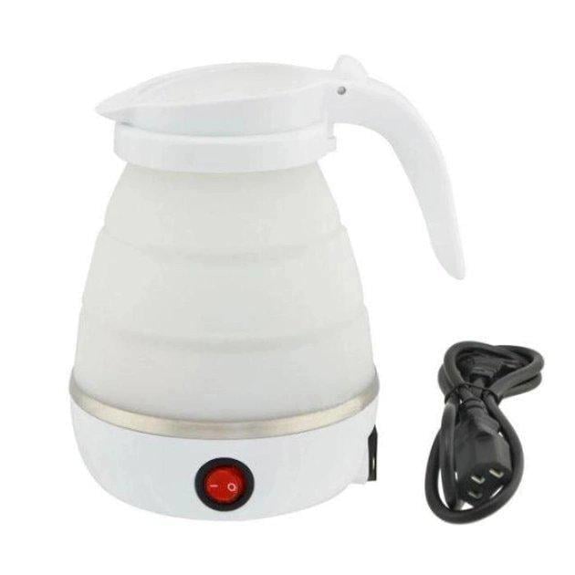 Электрочайник дорожный Electric Kettle KET-23 складной силиконовый Белый (17944340)