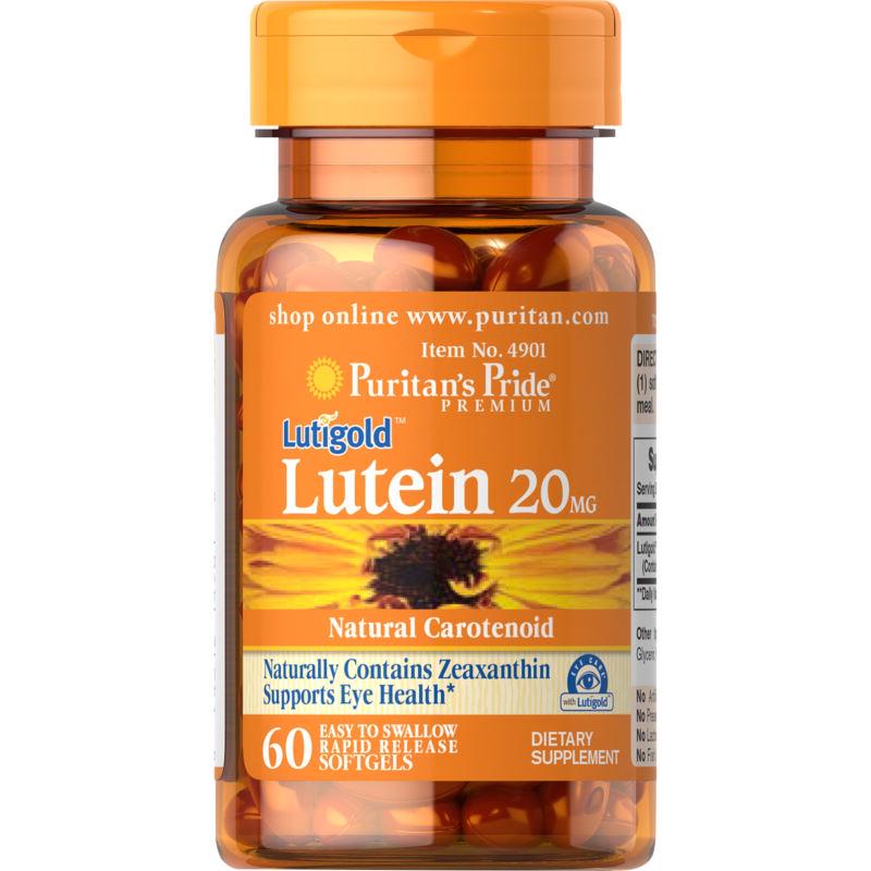 Натуральная добавка Puritan's Pride Lutein 20 мг with Zeaxanthin 60 капс. (6617) Натуральная добавка Puritan's Pride Lutein 20 мг with Zeaxanthin 60 капс. (6617)