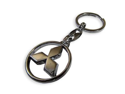 Брелок для ключей Mitsubishi Металл/Хром