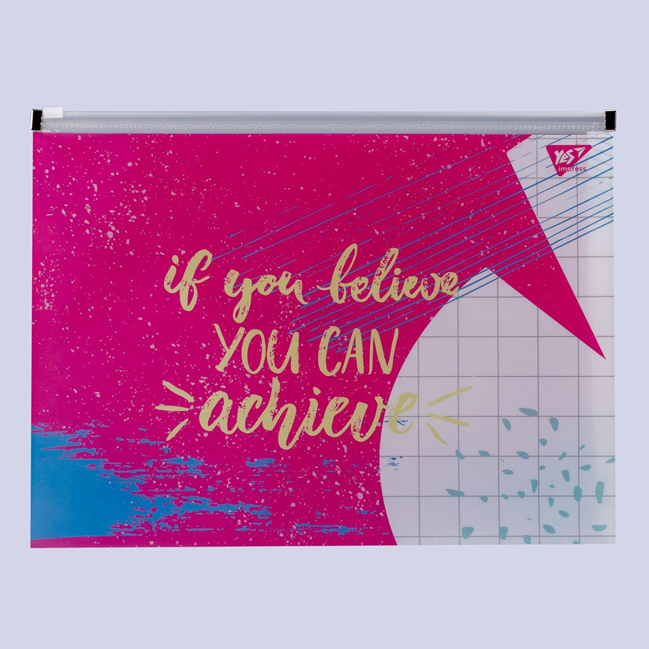 Папка-конверт YES Hotch Potch А4 на блискавцi (491758)