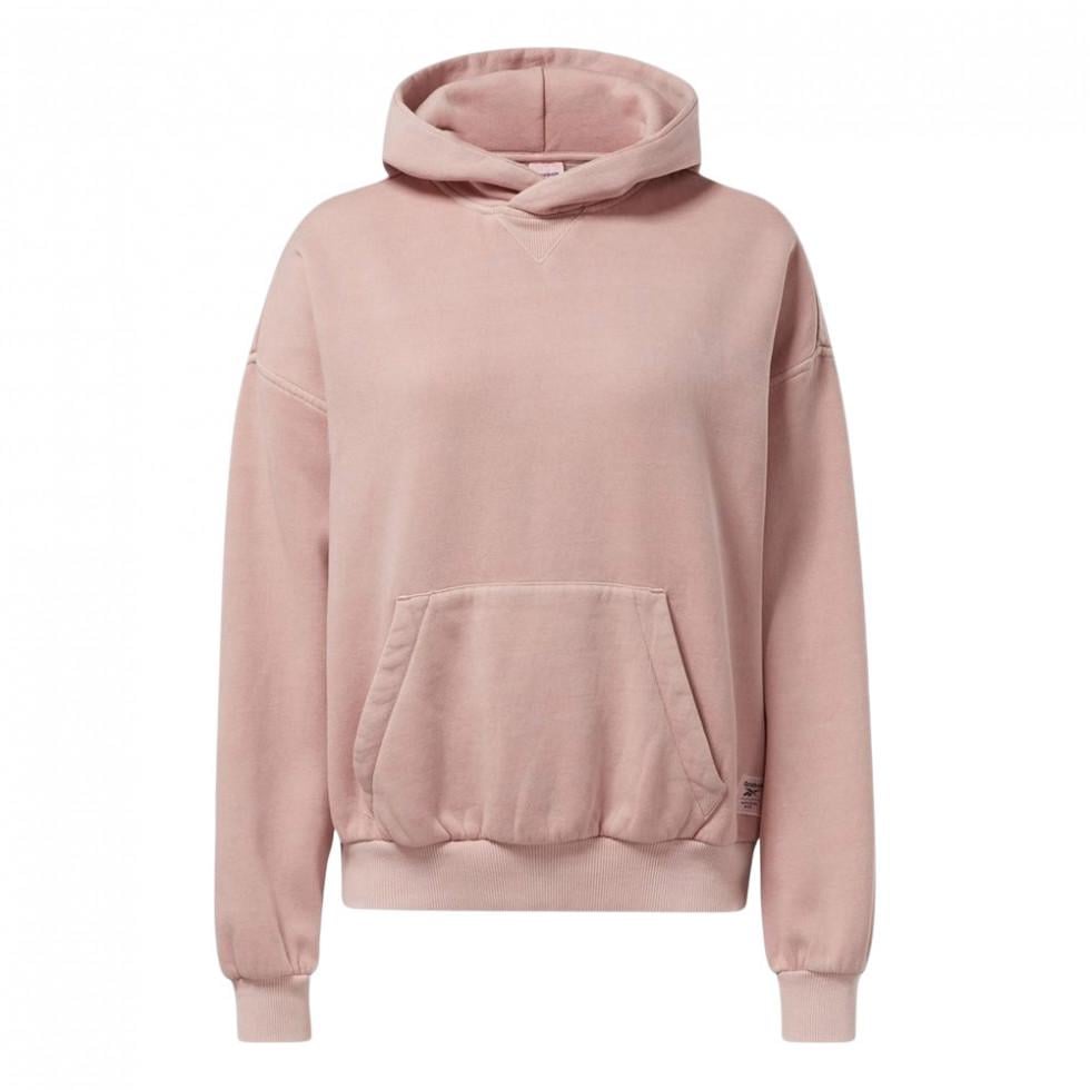 Худи женское Reebok CLASSICS NATURAL DYE FLEECE H41359 XS Розовый Худи женское Reebok CLASSICS NATURAL DYE FLEECE H41359 XS Розовый