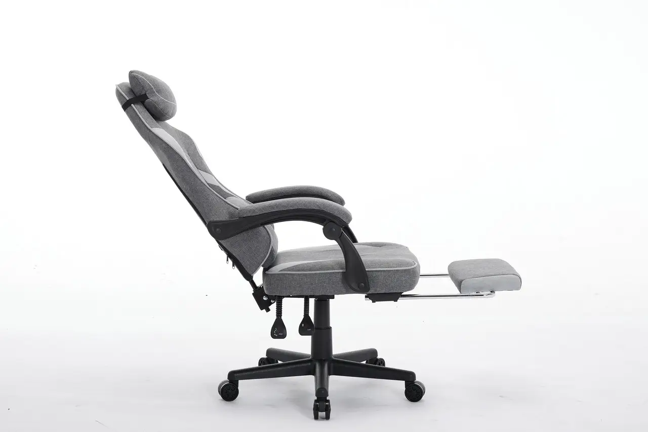 Крісло ігрове комп'ютерне Deus ED09 текстиль з підставкою для ніг Графітовий (2980) - фото 7 Крісло ігрове комп'ютерне Deus ED09 текстиль з підставкою для ніг Графітовий (2980) - фото 7