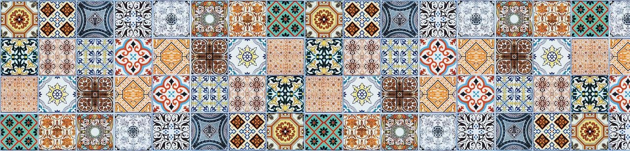 Фартук кухонный Плитка орнамент 02 65х250 см Зеленый Фартук кухонный Плитка орнамент 02 65х250 см Зеленый