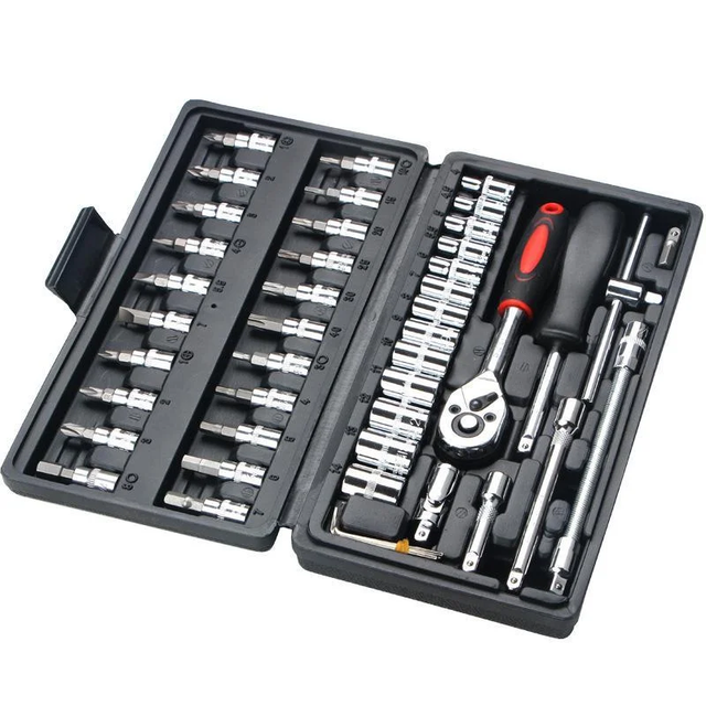 Набор инструментов 46 Piece Tool Set 2 Black (17062021_28) - фото 2