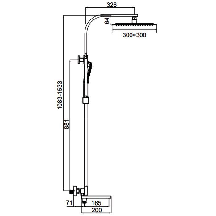Душевая система с термостатом FAOP A2409-60 излив-переключатель на лейку 3-режима Черный - фото 9 Душевая система с термостатом FAOP A2409-60 излив-переключатель на лейку 3-режима Черный - фото 9