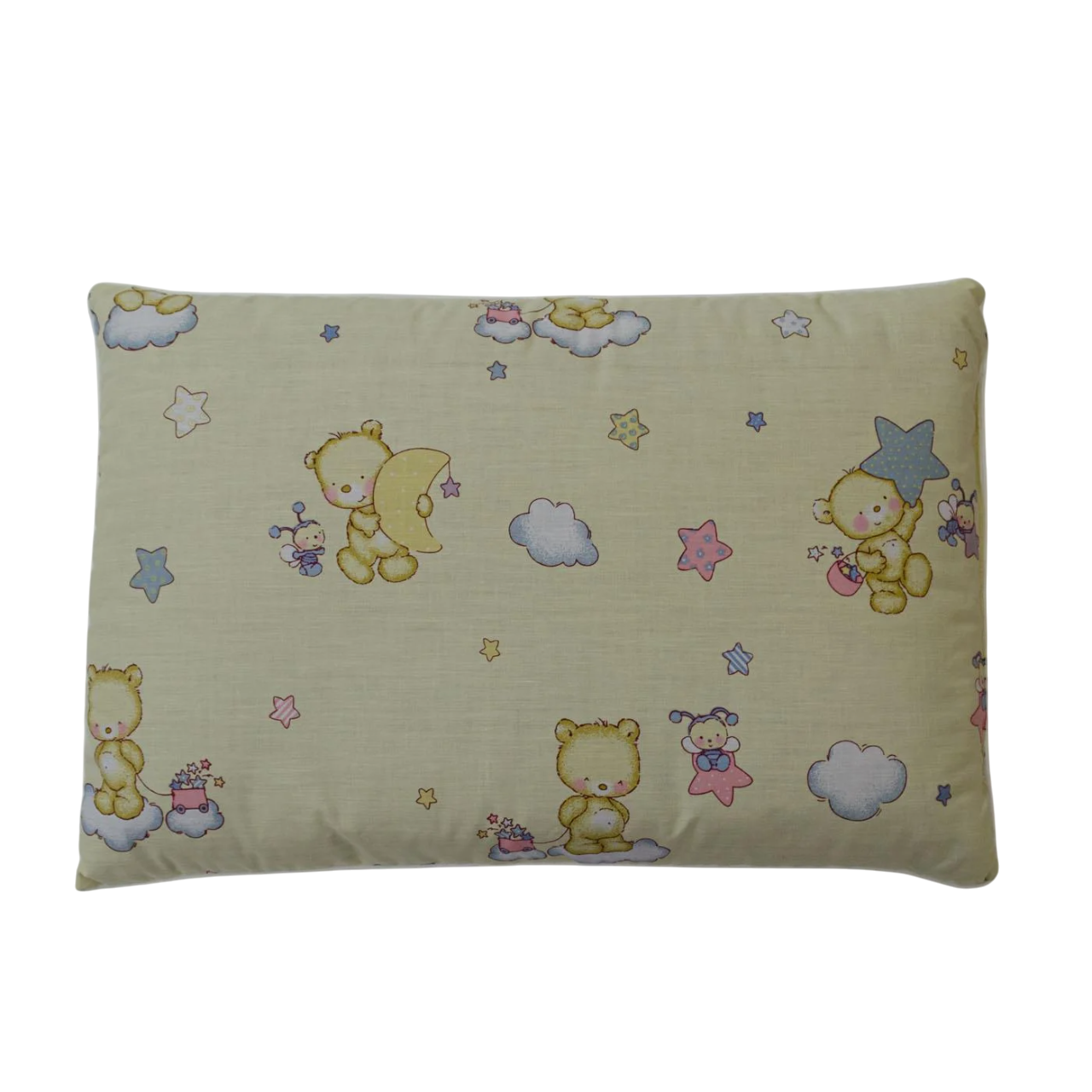 Подушка конопляная детская YouStar чехол хлопок бязь 40х60 см Желтый (chn-pkb-d-40x60-yellow)