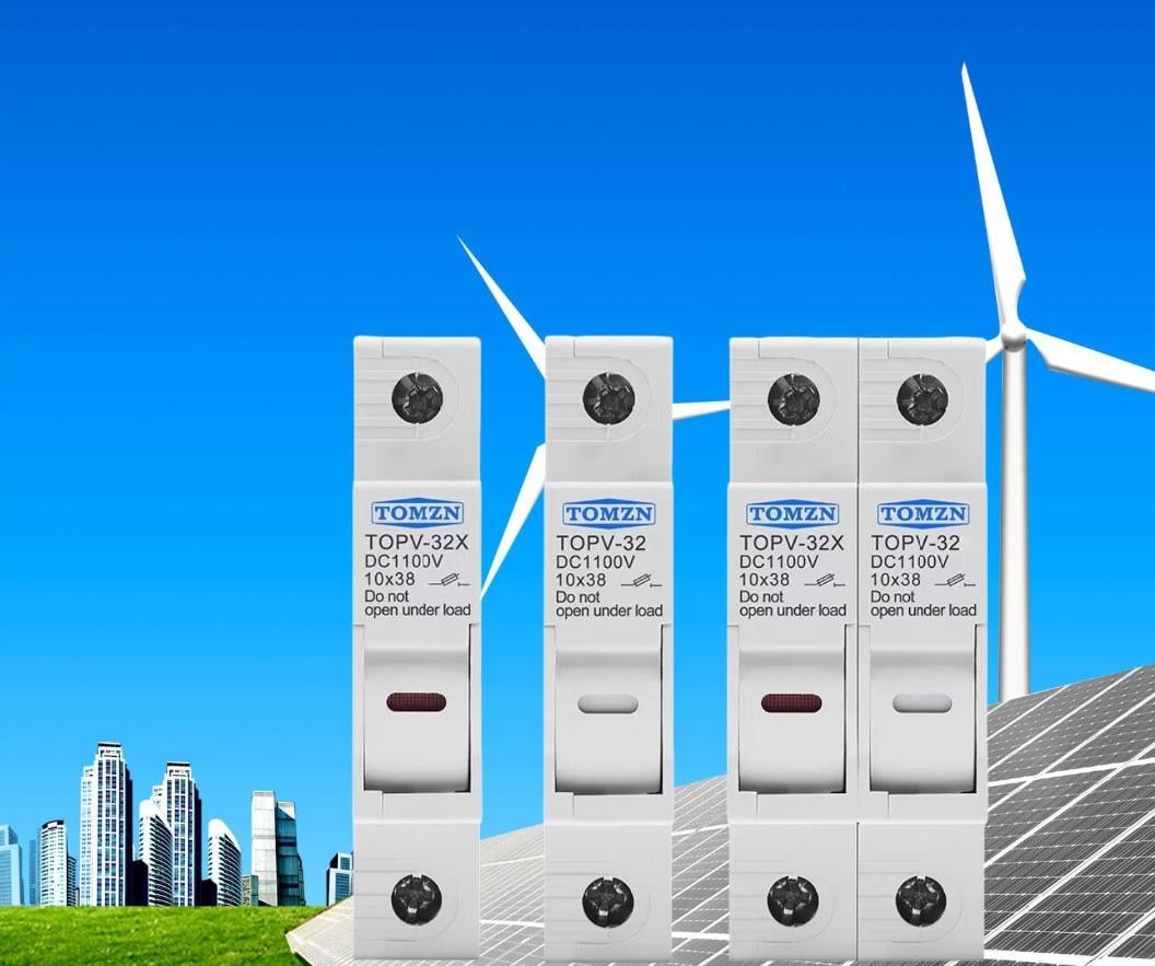 Тримач запобіжника TOMZN +1 32 А DC до 1000V однополюсний 1Р для сонячних панелей PV gPV TOPV-32 на DIN рейку 10x38 мм (98042728) - фото 15