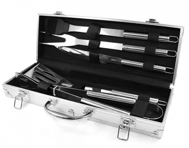 Набор аксессуаров для барбекю BBQ Tools Set AL 5 предметов 37х13х7 см (14642054)