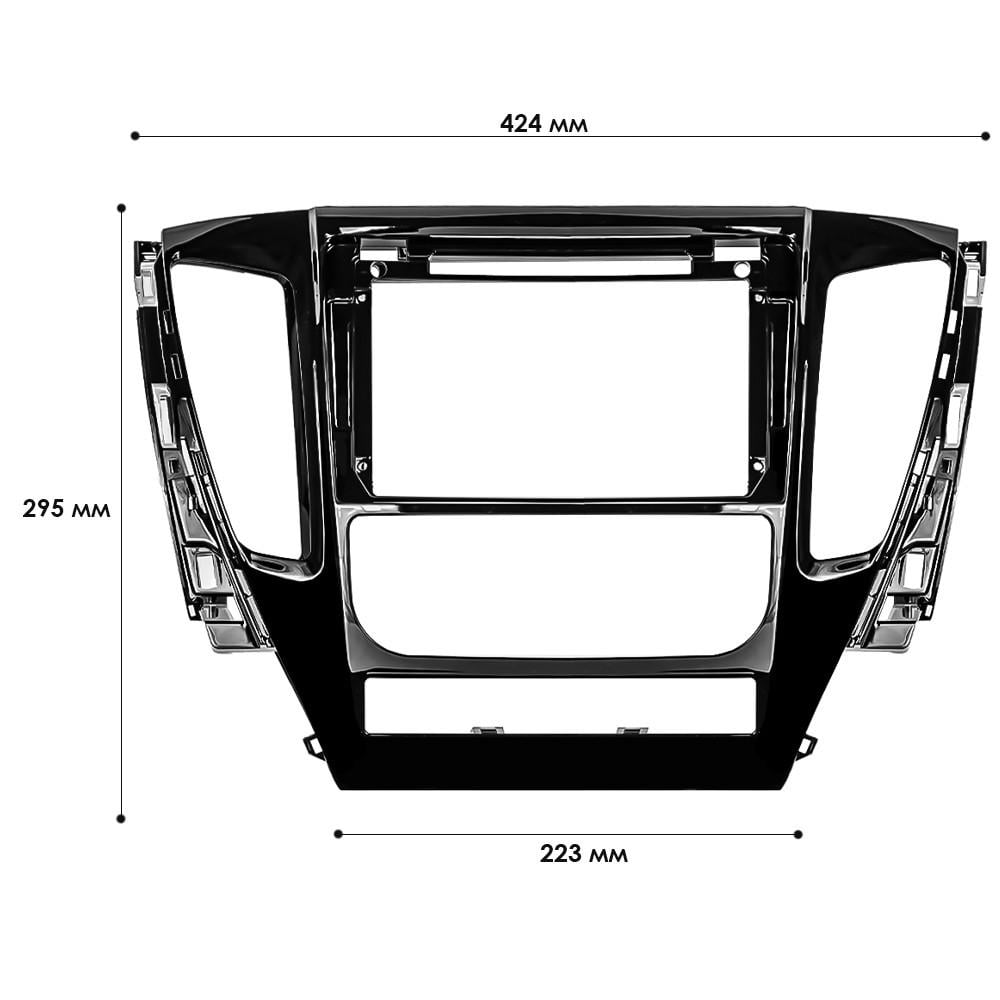 Перехідна рамка 9" Lesko Mitsubishi Pajero Sport 2016-2018 (6524) - фото 4