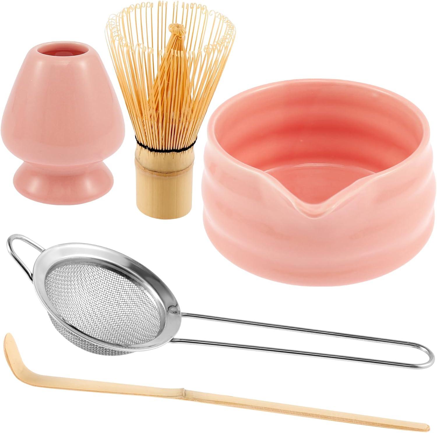 Набор аксессуаров для приготовления матчи 5 предметов Pink (2524911733)