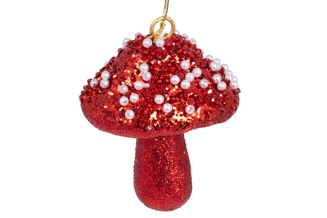 Подвеска новогодняя BonaDi Гриб 8 см (182-144)