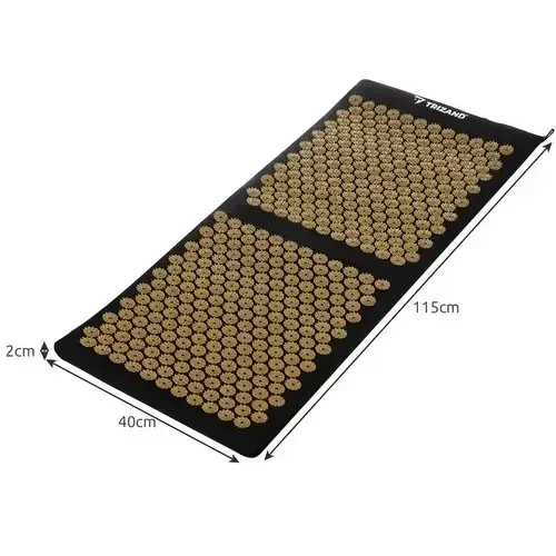 Набір для точкового масажу Trizand 23375 килимок/подушка/2 масажні м’ячі/шипи/чохол 115х45 см - фото 3