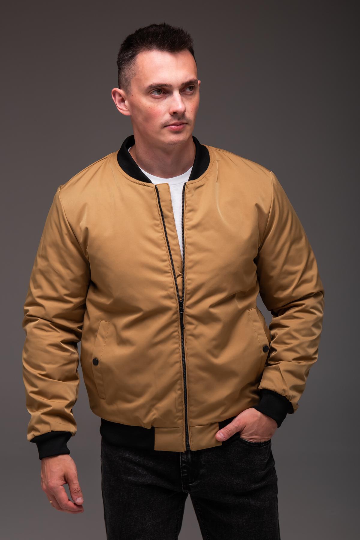 Бомбер мужской весенне-осенний утепленный 3XL Койот (2407/1/4)