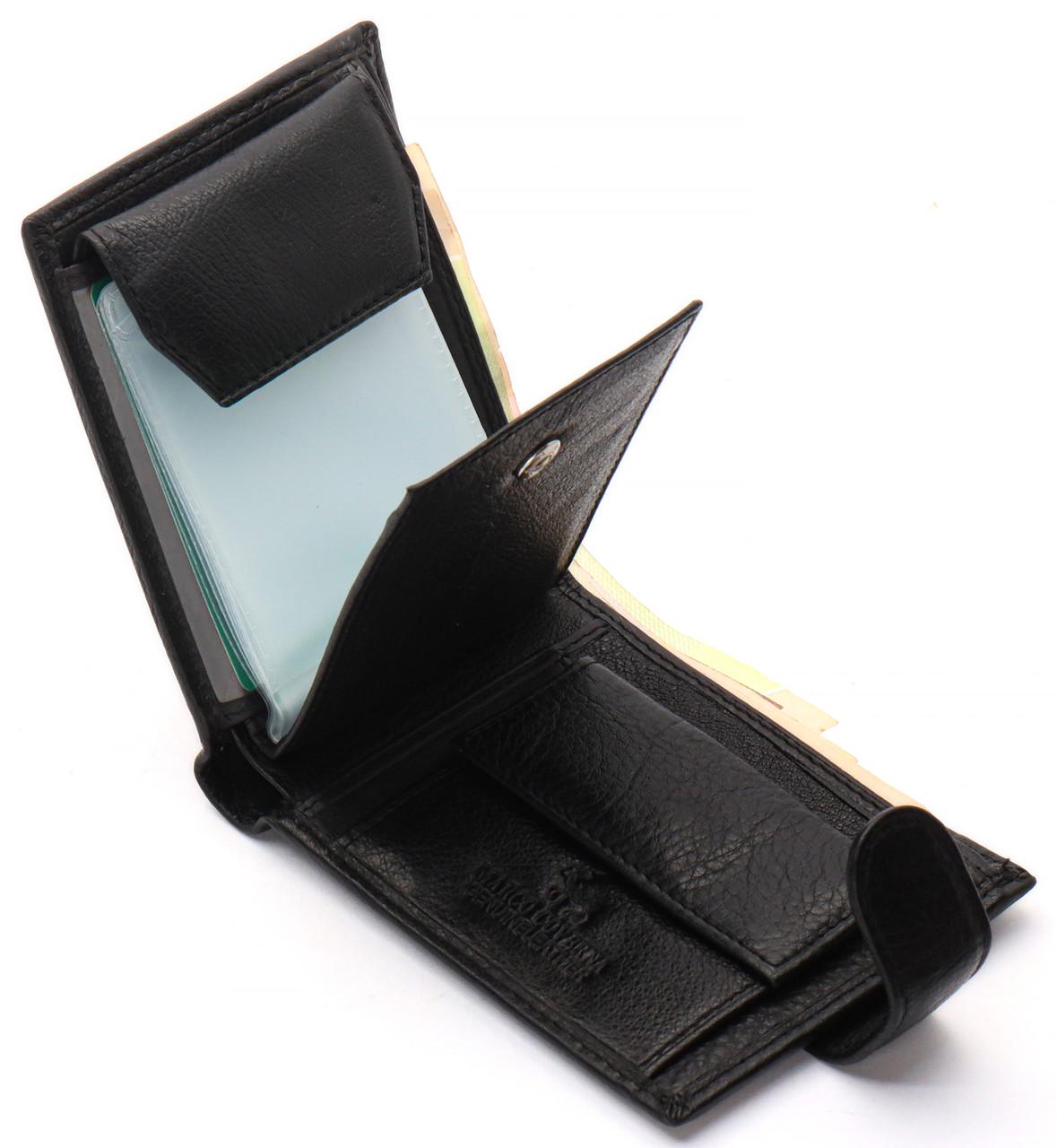 Портмоне мужское Marco Coverna из натуральной кожи с визитницей Черный (MC-2057-1) - фото 6 Портмоне мужское Marco Coverna из натуральной кожи с визитницей Черный (MC-2057-1) - фото 6