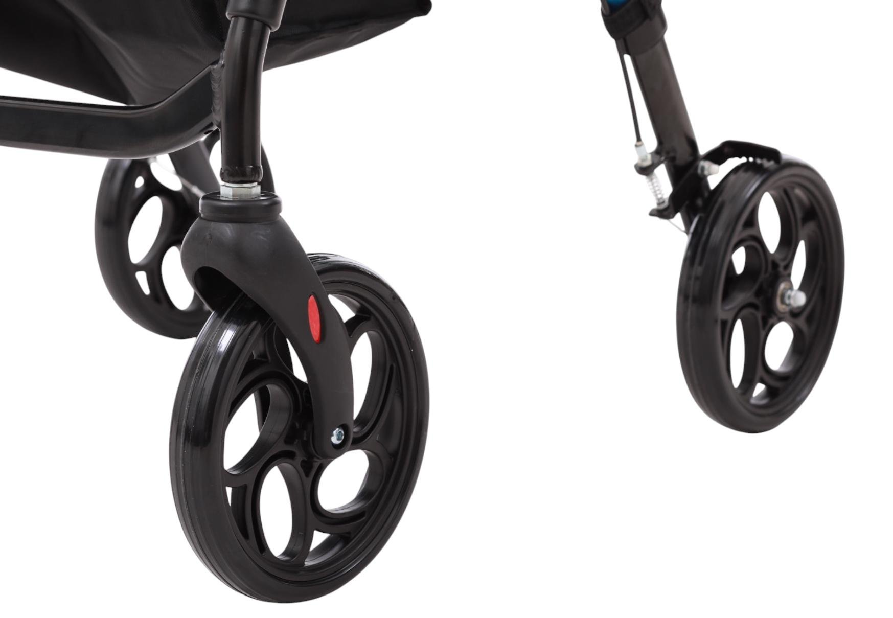 Ролатор алюминиевый MED1-KY9158L-8 облегчен с регулировкой высоты сиденья (MED1-KY9158L-8) - фото 8