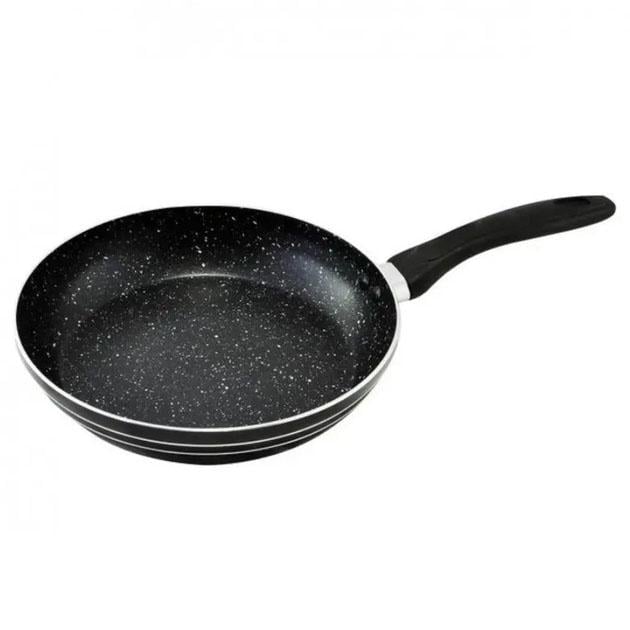 Сковорода антипригарная Unique UN-5153 22 см Черный мрамор