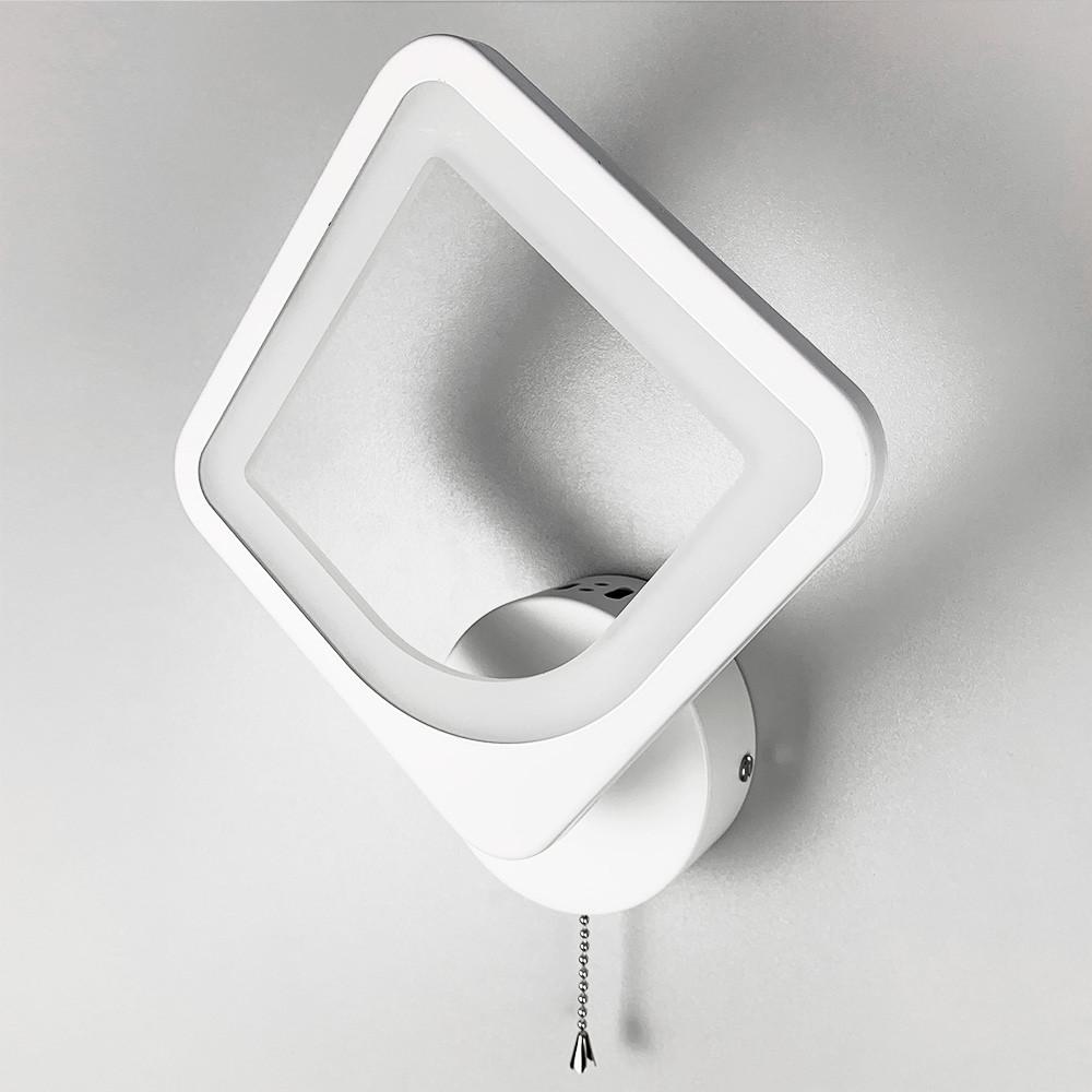 Бра мінімалістичнe LED у білому корпусі (2281/1S WT) - фото 4 Бра мінімалістичнe LED у білому корпусі (2281/1S WT) - фото 4