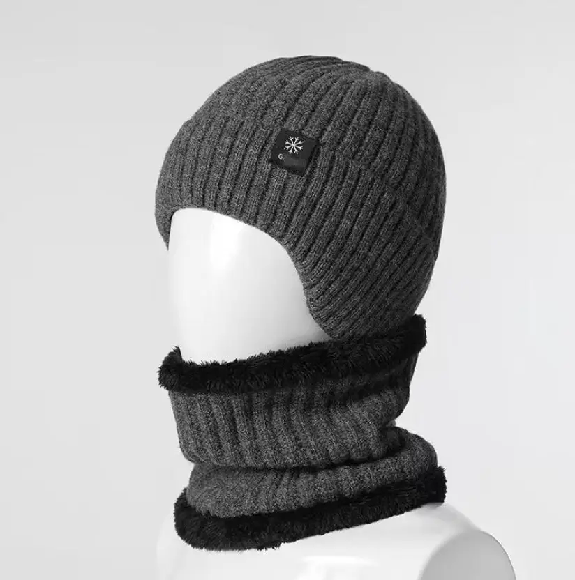 Шапка с хомутом мужская One Size на меховой подкладке Серый (30231138) - фото 5 Шапка с хомутом мужская One Size на меховой подкладке Серый (30231138) - фото 5