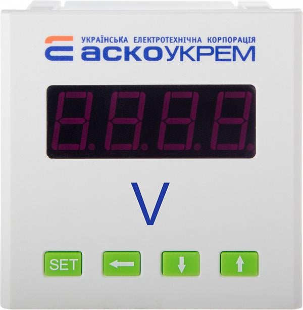 Вольтметр цифровий АСКО-Укрем ЦВ-8 600V AC 80x80 мм (A0190010120)