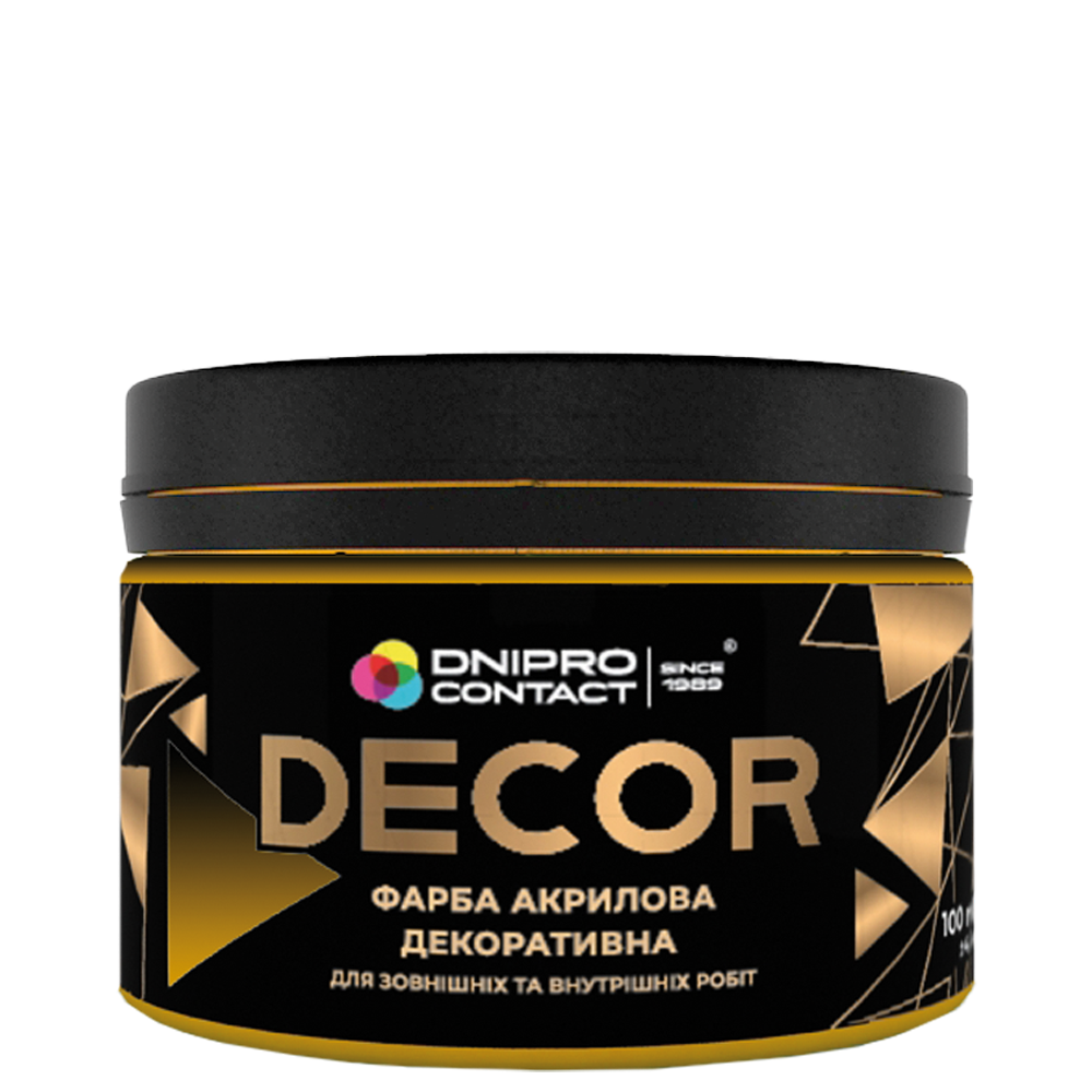 Фарба для декору Dnipro Contact 0,15 кг Золотий перлина (3960)