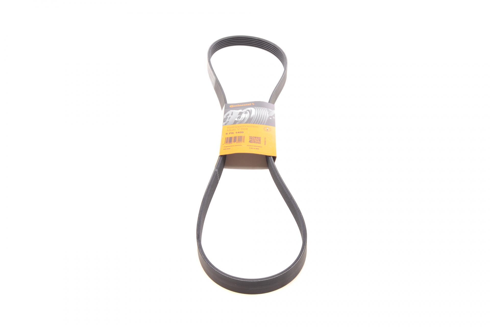 Ремень генератора Continental Renault Kangoo 1.9D 98-/Opel Astra J 1.4 09-/Fiat 500L/Bravo/Croma 1.6-2.0D 05- (6PK1400)