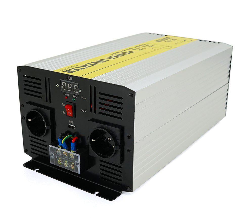 Инвертор напряжения Ritar RSC3000 12/220V с правильной синусоидой 3000 Вт клеммные провода/клемные колодки (57866) - фото 1 Инвертор напряжения Ritar RSC3000 12/220V с правильной синусоидой 3000 Вт клеммные провода/клемные колодки (57866) - фото 1