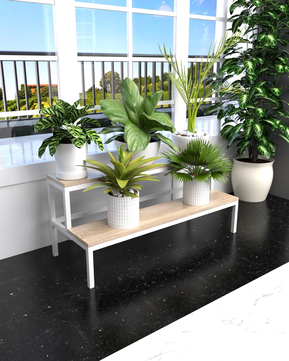 Подставка для цветов EcoLoft Флорио DSP-1530W-6 лофт (38418951)