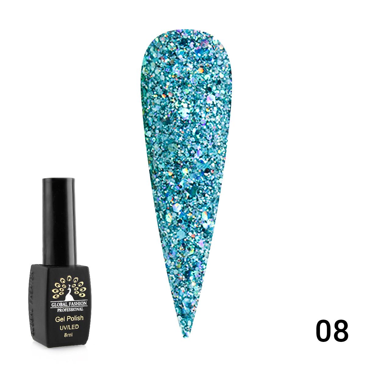 Гель-лак Diamond Ball Global Fashion № 08 8 мл