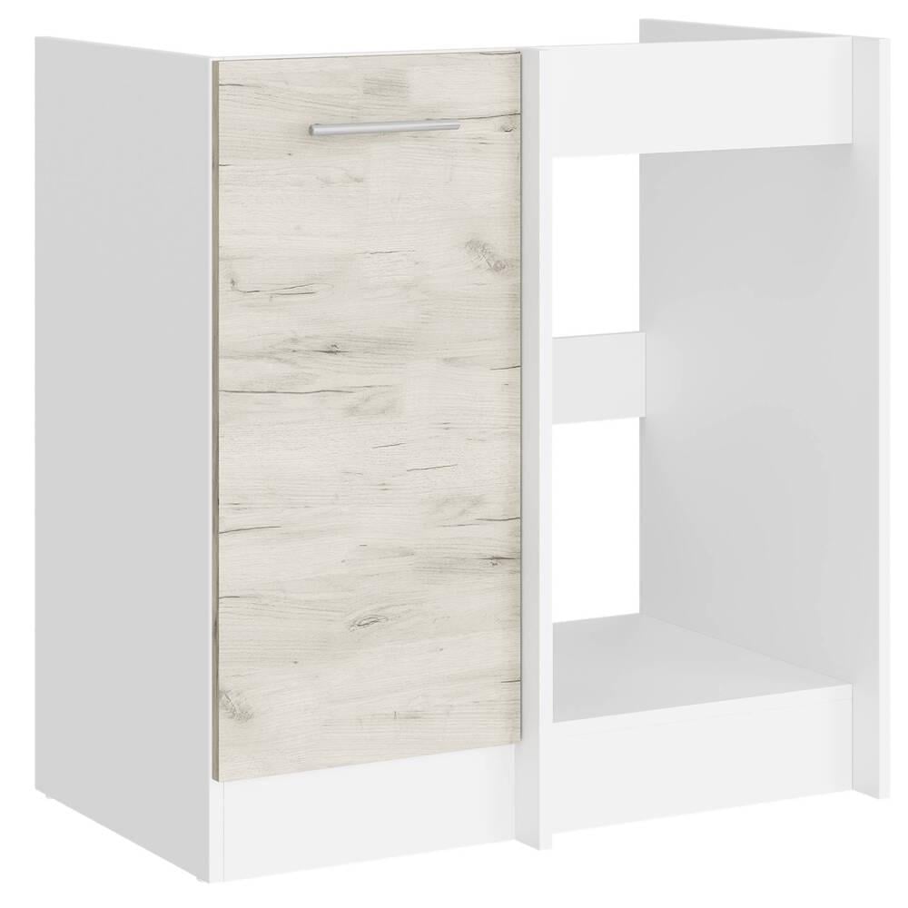 Модуль кухонний нижній Еверест Еко кутовий 790 79х46х82 см Дуб крафт білий/Білий (DTM-071032)