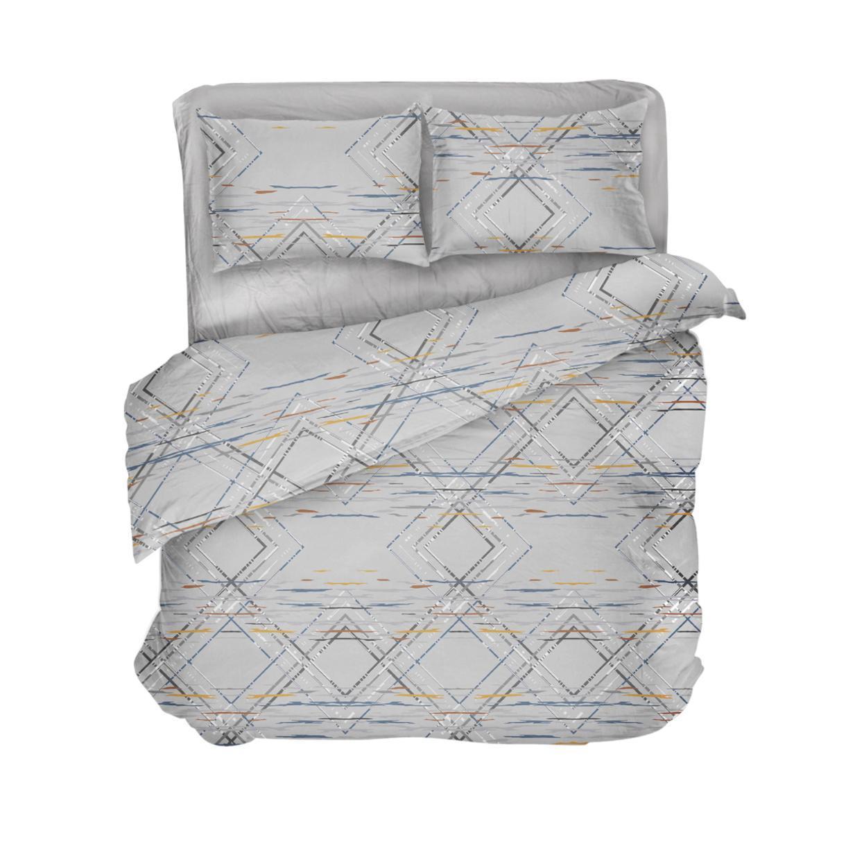 Постільна білизна Lelit поплін двоспальний Сірий (L-2046)