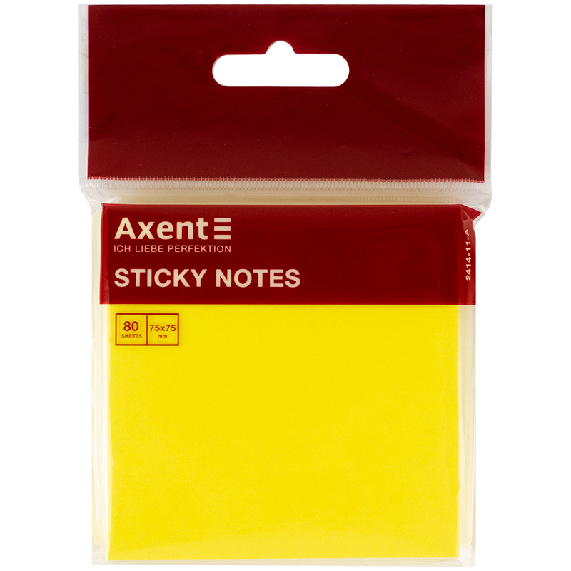 Папір для нотаток Axent 75x75 мм 80 аркушів 2414-11-A Жовтий неоновий (4250266203394) Папір для нотаток Axent 75x75 мм 80 аркушів 2414-11-A Жовтий неоновий (4250266203394)