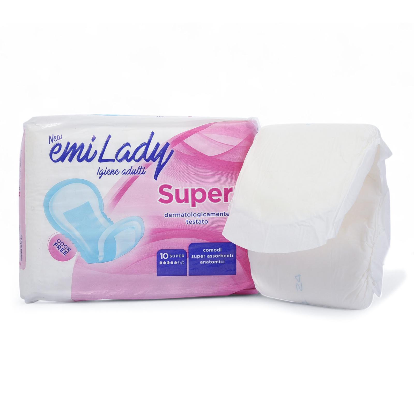 Прокладки женские урологические Emi Lady Super сложенные 5 капель 10 шт. - фото 4