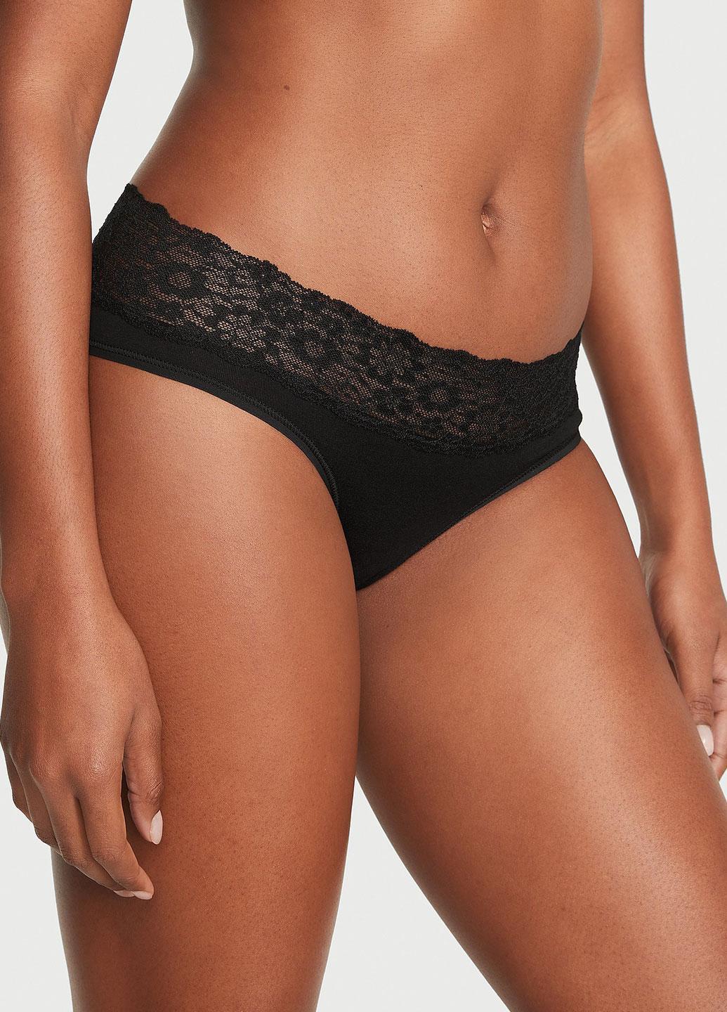 Трусики женские Victoria's Secret XS Черный (144000418410QB4XS)