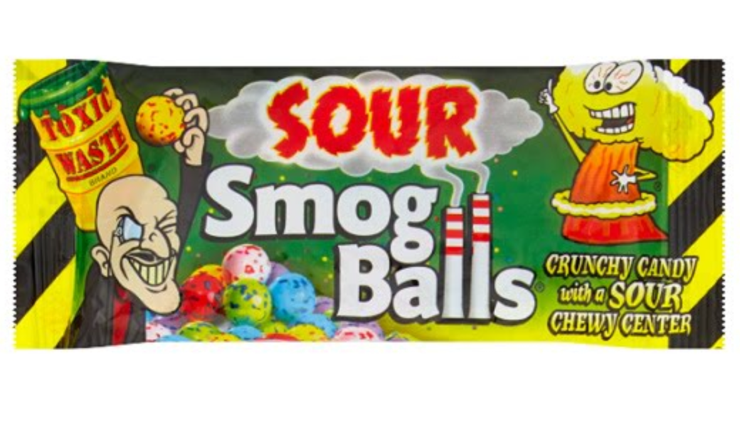 Конфеты кислые Toxic Waste Smog Balls 48 г (2589177681)