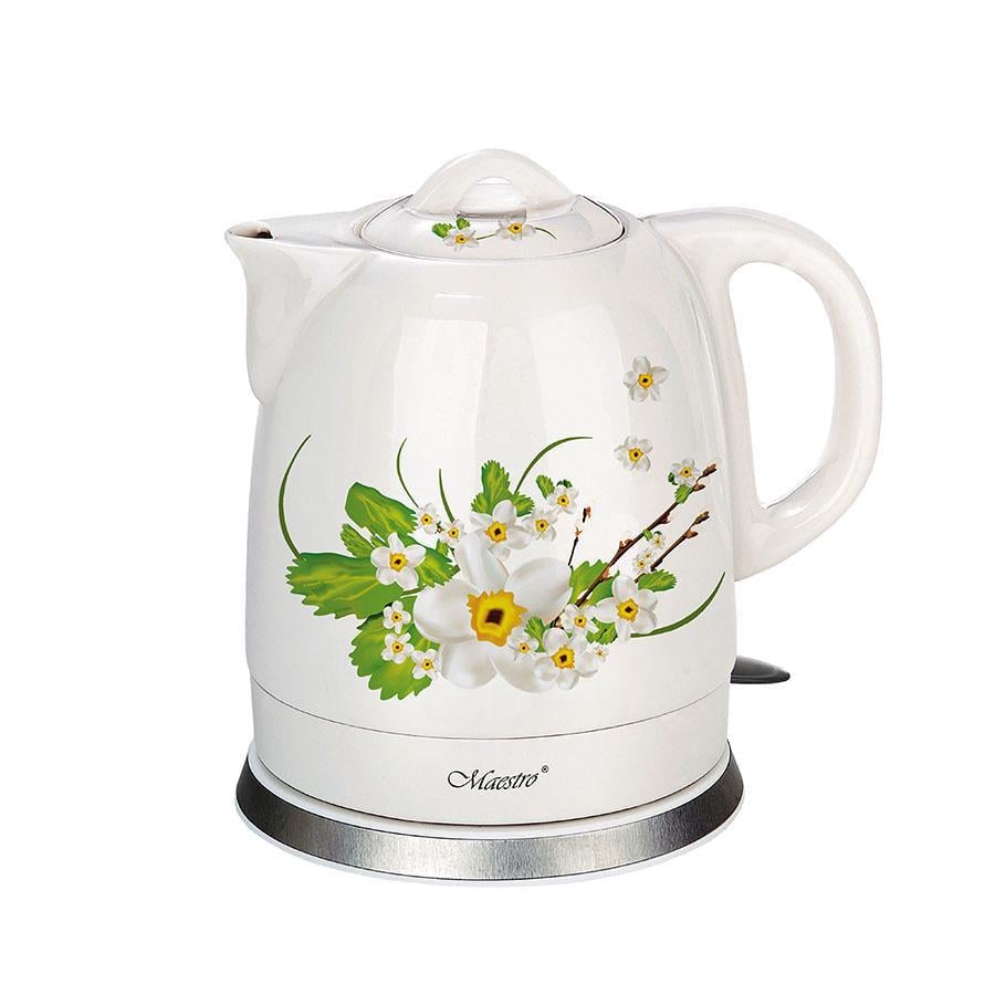 Электрочайник Maestro MR-066 FLOWERS 1,5 л White (118168)