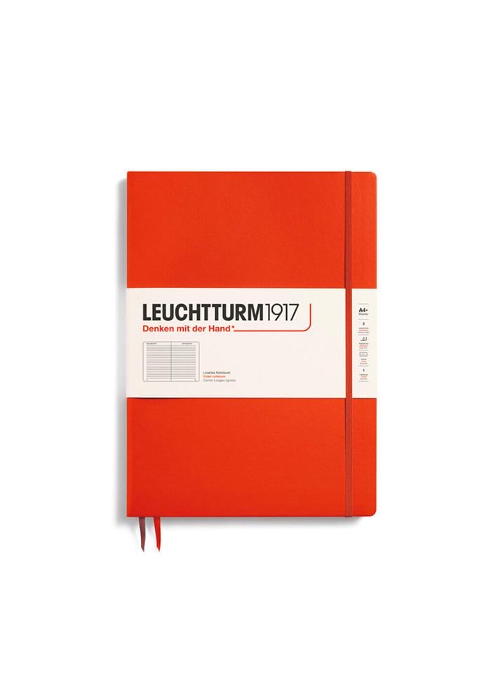 Блокнот Leuchtturm1917 Master Slim A4+ лінія Fox Red (370269) - фото 1 Блокнот Leuchtturm1917 Master Slim A4+ лінія Fox Red (370269) - фото 1