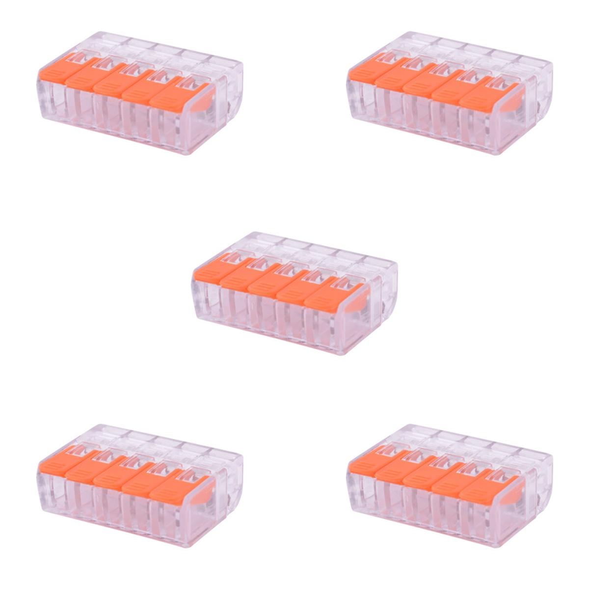 Набор клемм соединительных E.NEXT e.lc.pro.aw.pl.5 1-2,5 мм2 32А 1-4 одинарная 21,5х29,2х9,5 мм 5 шт. (p0660106)