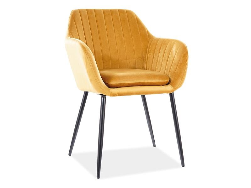 Стул Wenus velvet Черный/Коричневый (WENUSVCCU)