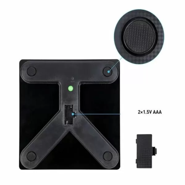 Ваги підлогові A-8003 Bluetooth Смарт з додатком до 180 кг (23059308) - фото 3 Ваги підлогові A-8003 Bluetooth Смарт з додатком до 180 кг (23059308) - фото 3