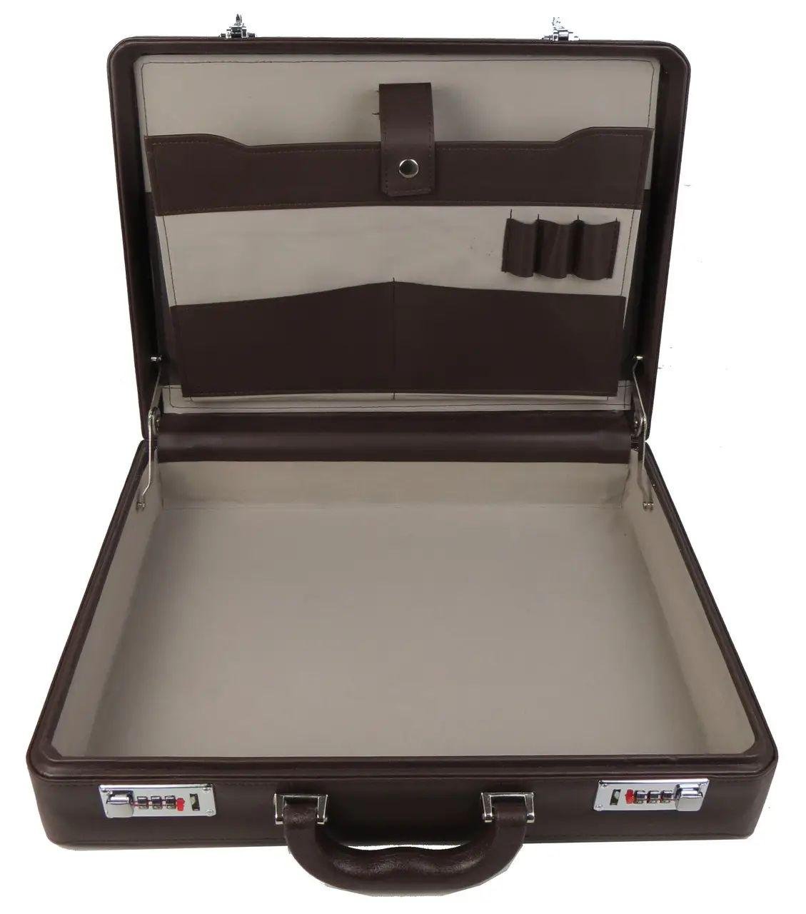 Дипломат чоловічий Portfolio екошкіра Коричневий (S1645450) - фото 9 Дипломат чоловічий Portfolio екошкіра Коричневий (S1645450) - фото 9