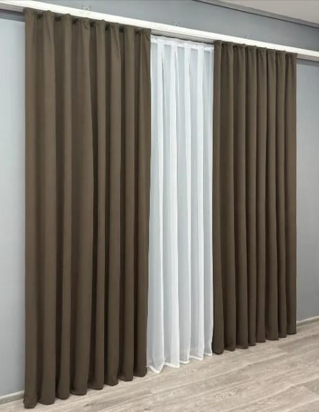 Штори Petek з мікровелюру 1,5х2,9 м 2 шт. Кавовий (1831ш 33-0814) - фото 7 Штори Petek з мікровелюру 1,5х2,9 м 2 шт. Кавовий (1831ш 33-0814) - фото 7